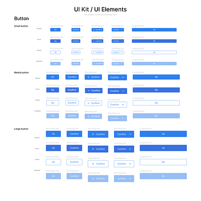 UI kit of input field ui