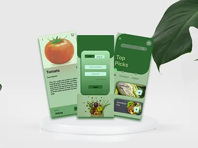 new vegitable app ui de logo ui