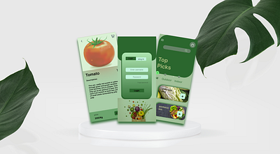 new vegitable app ui de logo ui