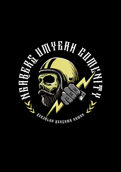 NGABERS - motorcycle comunity branding graphic design logo