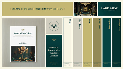 Luxury Hotel - Lake View brand identity brand visuals branding graphic design logo