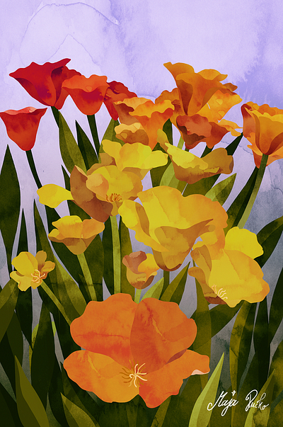 flowers botanic botanical botanical art botanical illustration cute floral floral art flower flower illustration flowers flowers illustration green leaf lovely natural nature plant plant illustration spring vibrant