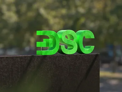 DSC logo signage | by xolve branding 3d application design brand identity branding branding system logo wordmark