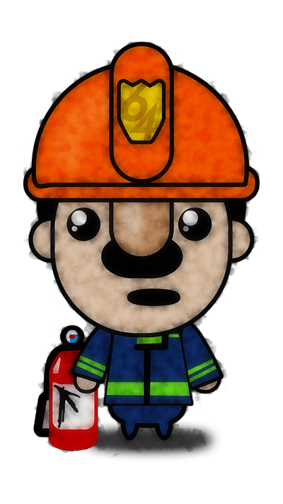 VDF firefighter illustration noise shunte88 vector vigili del fuoco