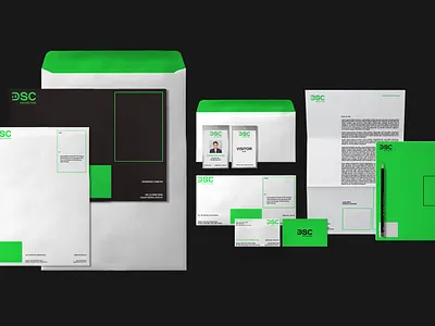 DSC stationary | by xolve branding application design brand identity branding branding system design graphic design illustration stationary