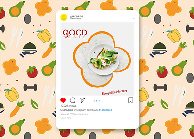 Social media design for Good eats restaurant branding design graphic design illustration logo logo design social media design social media post typography vector