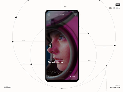 Blinders animation branding cinema dark theme film interaction design mobile app motion design product design social media switcher ticktok ui ux video video players youtu