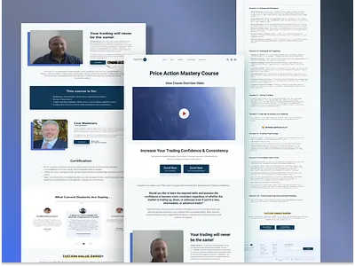 Online Course Landing Page Design branding clickfunnel landing page elementor landing page funnel design graphic design landing page design landing page redesign lms landing page online course online course funnel online course landing page sales funnel shopify landing page shopify redesign ui uiux design web template web ui design website design website template