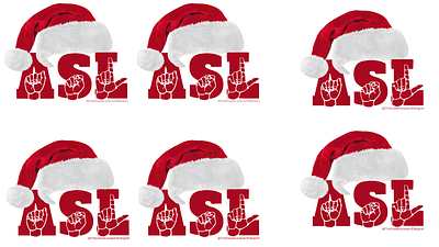 ASL Santa Hat asl holiday santa hat