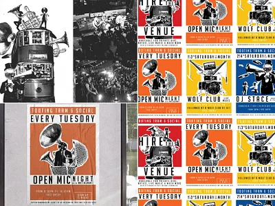 Collage Posters collage art collage branding event marketing event poster flyer design marketing design poster design