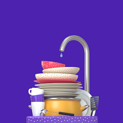 It's time to wash 3dillustration cinema cinema4d design