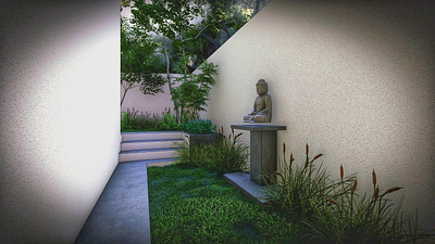 3D model with Sketchup & Lumion 3d architecture buddha lumion model statue