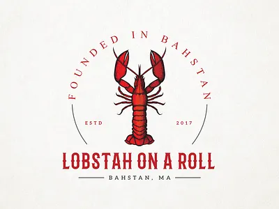 Lobstah On A Roll Logo branding design fish logo food logo graphic design illustration lobster lobster logo logo logo design logo designer minimalist restaurants sea food logo unique logo
