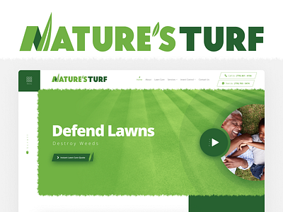 Nature's Turf | Corporate Website corporate website design development illustration ui uiux ux website
