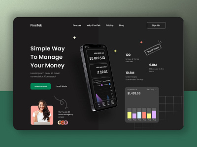 Finance Web Design design graphic design landing page landingpage landingpagedesign ui web webdesign