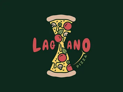Logo for Pizzeria Lagano branding logo logo design logo designer logotypes
