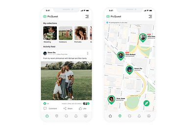 Mobile App Design for Picquest app design branding design mobile app mobile app design mobile design mobile development web design