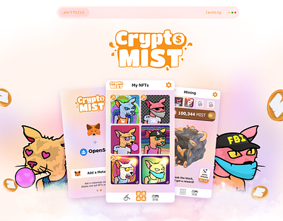 Nfts product app design landing landing page moruga nfts product ui криптовалюта лэндинг нфт приложение страница