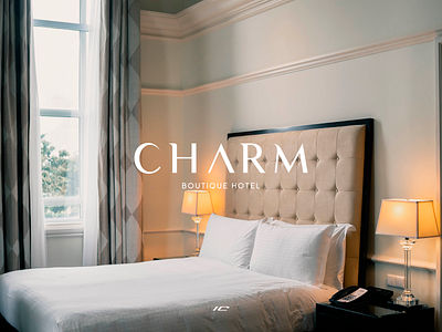 Logo design → Charm Hotel branding hotel logo logoconcept logodesign logotype type typography