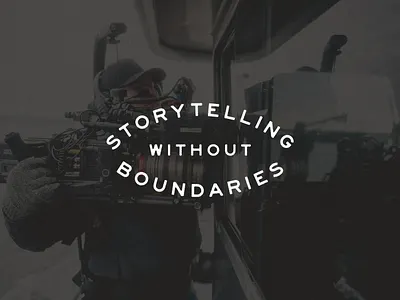 Storytelling Without Boundaries badge design film filmmaker fort worth global hometeam illustrator storytelling type typography video