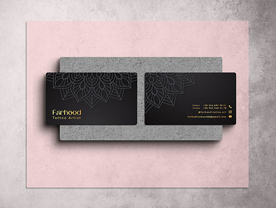 Tattoo Artist Visit Card branding business card design graphic design illustration illustrator logo tattoo tattoo visit card typography ui ux vector visit card