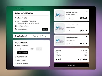 Checkout page design checkout design ecommerce ui web design website
