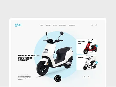 Website proposal for rental company bike rental ui ux