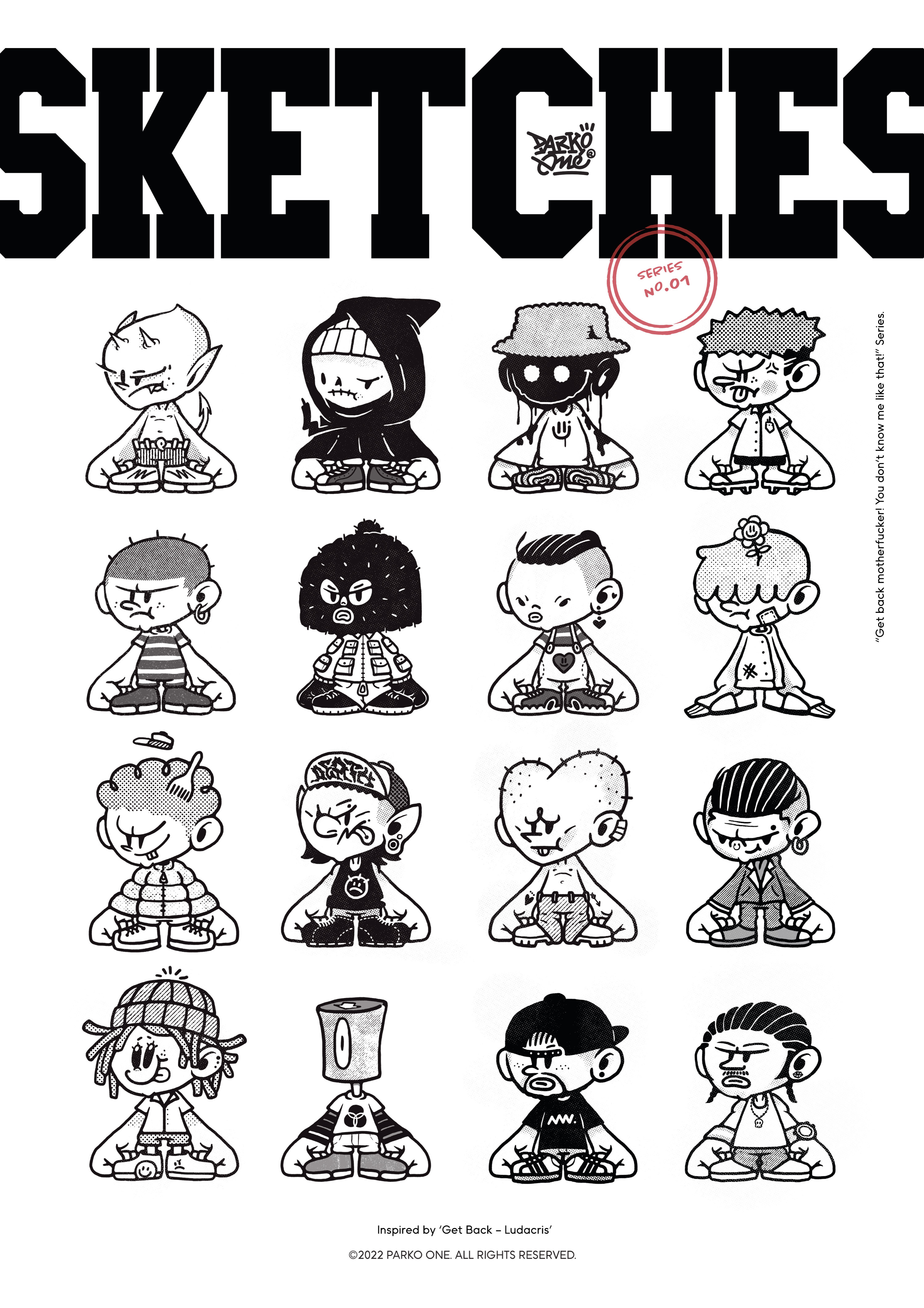 URC: Ultimate Rascal City - Series 01 cartoon character graffiti