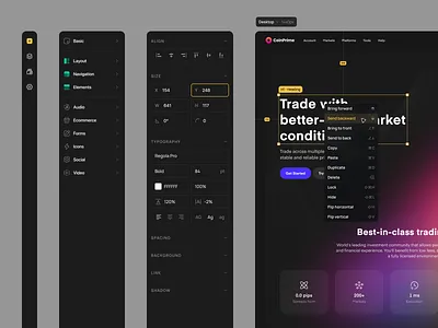 No Code Constructor Concept UI Elements app app design application codes coding concept constructor design elements no code ui ui visual design ui component ui widget ux web web app web design widget