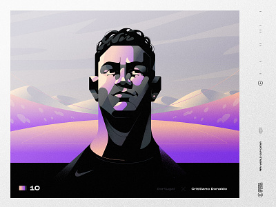 FIFA World Cup 2022 Stars /// Ronaldo abstract branding colorful design digital dlanid football identity illustration magazine modern people portrait poster ronaldo soccer sports