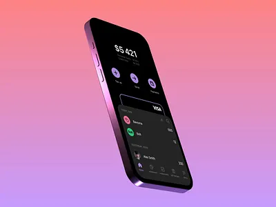 Leobank Dark Mode animation bank banking bavovna credit darkmode fintech fintechfarm leobank mobile ui ux