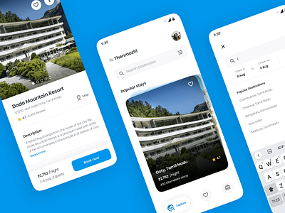 Hotel Booking App application holiday holiday planner hotel hotel booking minimal mobile app product design stay travel ui ui ux user interface vacation