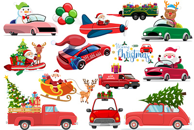 Christmas Car Red clipartk car clipart christmas car christmas clipart christmas train christmas truck red car clipart red truck clipart santa clipart santa truck clipart