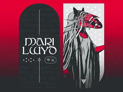 Mari Lwyd - A strange Welsh folk custom celtic cymru fantasy folk folklore font font design graphic design illustration mari lwyd occult pagan typography wales