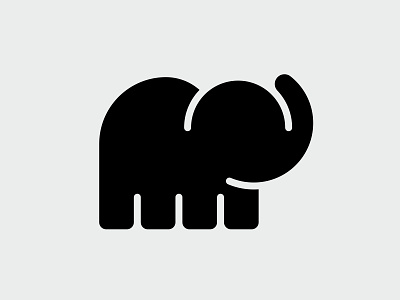 Elephant Logo animal animals bold design elephant geometric geometry icon logo mark minimal mistershot pachyderm shapes symbol trunk