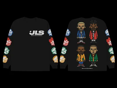 JLS longlseeve design graphic design illustration merch streetwear t shirt