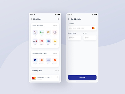 Digital Wallet - Add Card UI add card app design design design ui kit digital wallet fintech app fintech ui ux design ui ui design template ui kit ui ux
