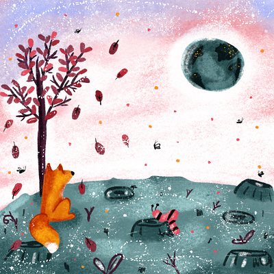 Loneliness book design illustration
