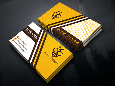 Enfinity_Bee Business Card Design 3d animation background banner design for youtube bdesign bee business card branding business card business card design design enfinity bee graphic design illustration infinity businesscard logo logo maker motion graphics ui