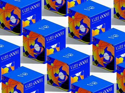 Van Gogh cosmetic box packaging design branding cosmetics design graphic design illustration logo package van gogh