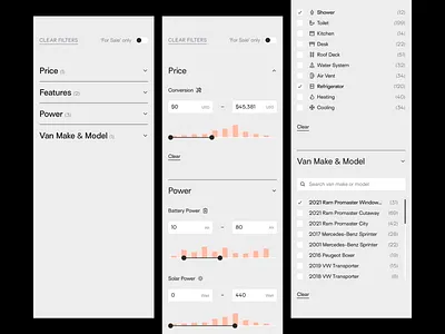 VBDB Blocks 69420 build car cards community composition database figma filters orange parameters search surt ui van vindar web design