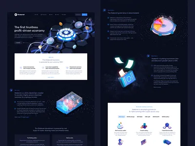 Crypto Landing Page app blockchain business crypto design interface platform product staking ui ux web3