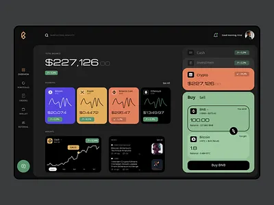 Crypto exchange platform analytics app bitcoin blockchain concept crypto crypto website cryptocurrency design ethereum finance financial fintech interface investment nft stocks trading wallet website