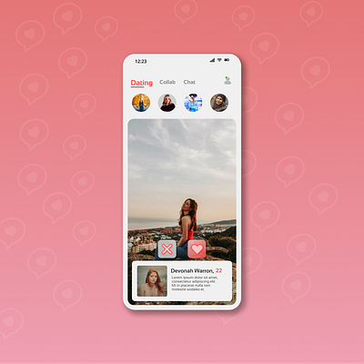 Social App app branding design ui ux