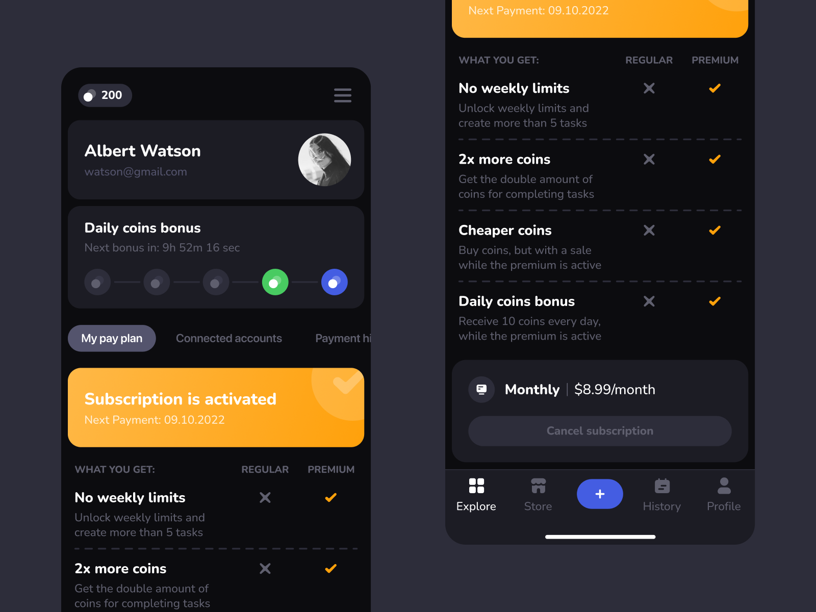 Bubbble.me - Premium Account by Alex Herzog on Dribbble