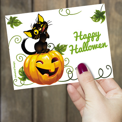 Hallowen card brand branding branding business design graphic design halloween halloween card