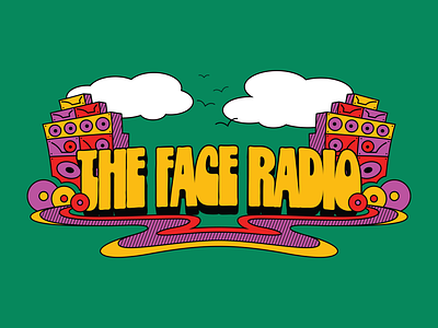 The Face Radio Merchandise graphic design illustration music retro vinyl