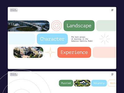 Identical Kemerovo branding color concept design graphic design illustration landing logo promo ui ux web