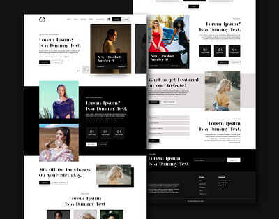 Landing Page Design for Women's Clothing Brand. clothing e commerce website ui ui design ux web mockup web ui website website design woman women womens clothing