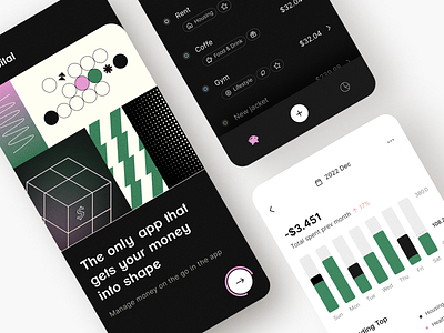 Finance mobile app (UI concept) daily ui graphic design ui